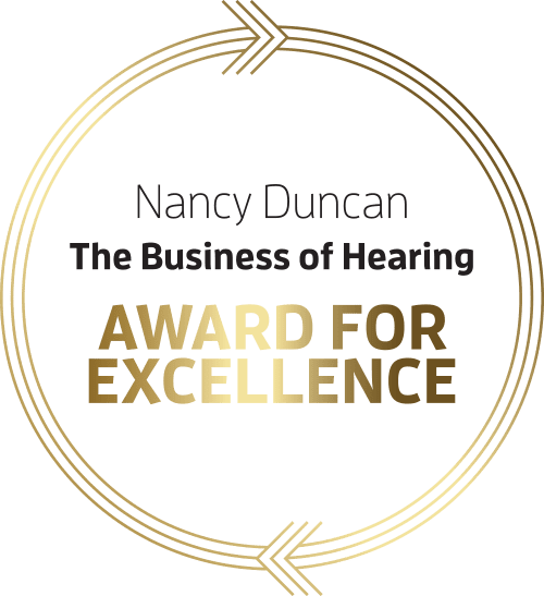 Duncan Hearing received the Award For Excellence by The Business Of Hearing